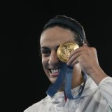 L'Algérienne Imane Khelif se soumettra-t-elle au test de genre rendu obligatoire par World Boxing à deux semaines des Mondiaux? KEYSTONE/AP/ARIANA CUBILLOS
